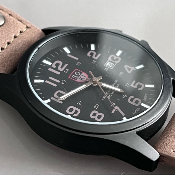 SOKI Men's Analog Quartz Date Display Military Watch - Picture 6 of 16